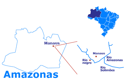Mapa Amazonia - 3 days and 2 nights
