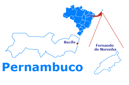 Mapa Fernando de Noronha - Fernando de Noronha