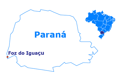 Mapa Foz do Igua 