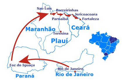 Mapa Brazil: the great adventure