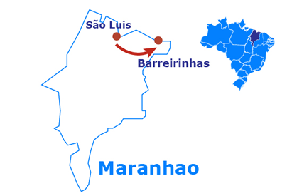 Mapa Lençois Maranhenses - 3 days and 2 nights