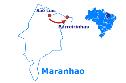 Mapa So Luis and Lenis Maranhenses - 5 days and 4 nights